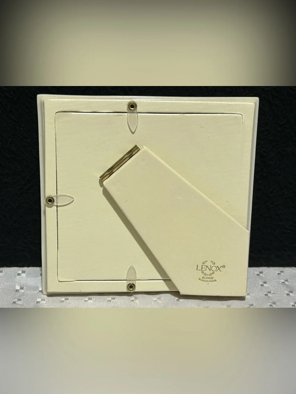 Lenox November Gold Chrysanthemum Topaz Birthstone Porcelain Picture Photo Frame